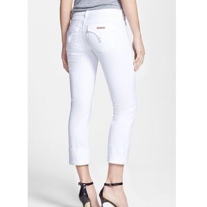 HUDSON GINNY CROP JEANS IN WHITE